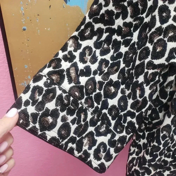 Forever Twentyone Leopard Print Jacket - Picture 4 of 9